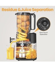 Cold Press Juicer 5.5 Wide Feed Chute Slow Masticating Juicer Machine High