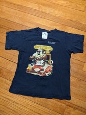Vintage 2000 Sherry Kids Looney Tunes Taz Blue T-shirt sz 6-8