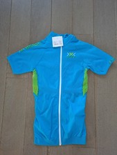 X-Bionic The Trick Full Zip cycling jersey women (blue / yellow) O100052 A653