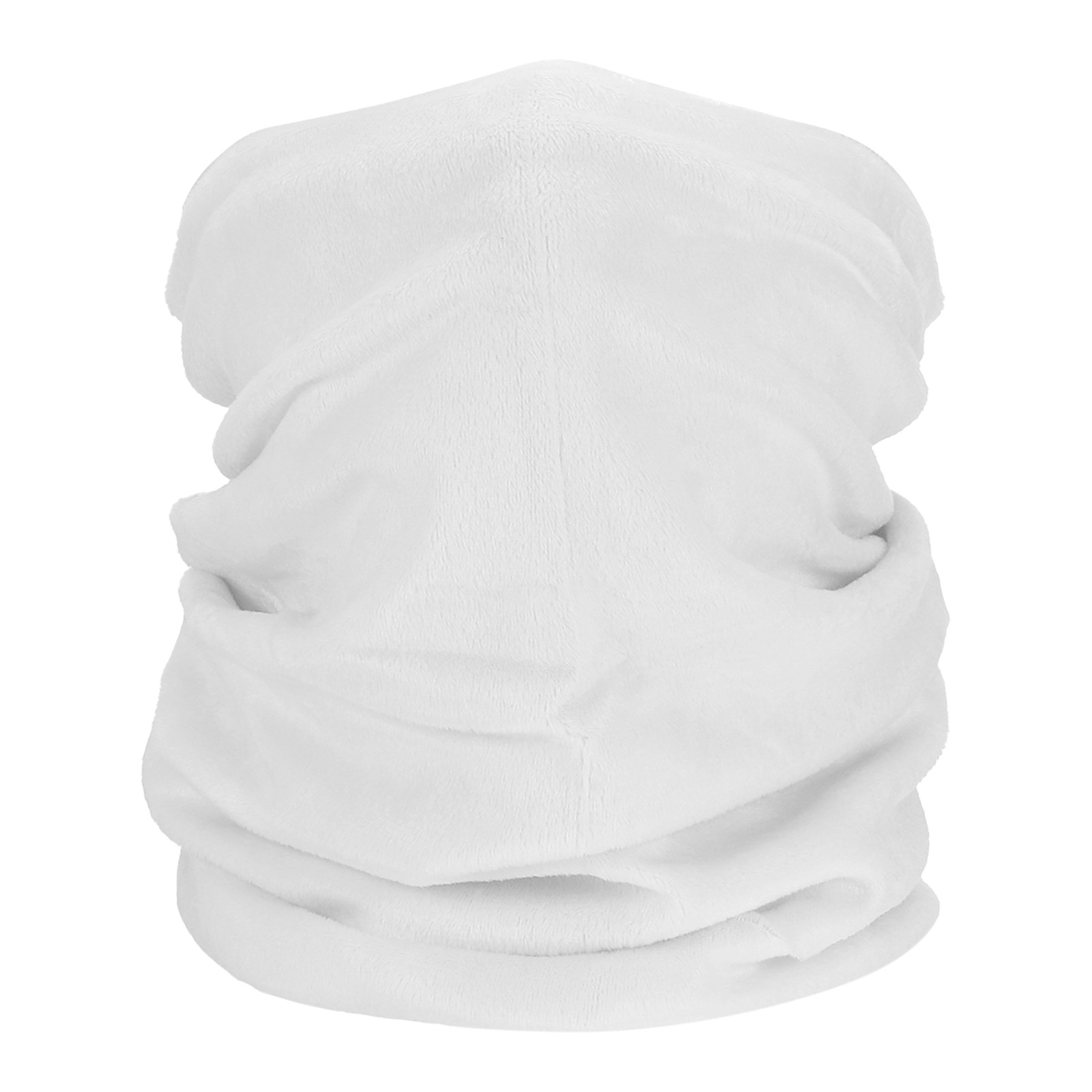 Winter Neck Warmer, Windproof Neck Gaiter, White