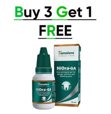 1 X Himalaya HiOra-GA 15 ml Controls gingivitis Toothache 2027 BUY 3 GET 1 FREE