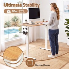 Artiss Standing Desk Electric Adjustable Ergonomic Office Table 100cm Oak — image 7