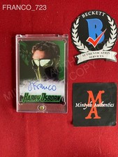 James Franco autographed signed Spider-Man Harry Osborn custom card Beckett rare