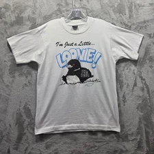 Vintage Screen Stars Best Shirt Mens Large White Loonie Graphic Made USA 90s