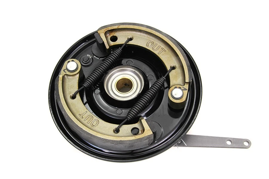 Dual Cam Brake Backing Plate Assembly Black for EL FL UL 1936-1948 Harley - Image 2 of 4