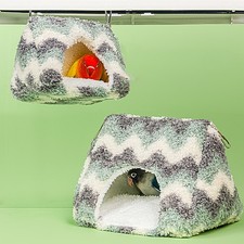 Parrot Bed For Cage Cotton Bird Tent Cabin Winter Warm Bird Tent Cabin trendy