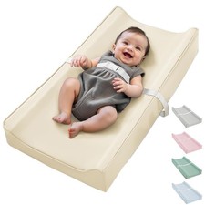 Vegan Leather Waterproof Baby Changing Pad - Wipeable, Extra Thick  Portable...
