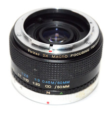 Vivitar 2x Macro Focusing 50mm Teleconverter MC for Canon FD Mount