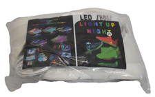 Zapatos Milkyways Fibra Óptica Luz LED con USB Blanco Luz Noche Mujer EE. UU. 9