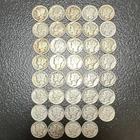 Mercury Dimes 10C Silver 1916-1945 Lot of 37 Circulated merc dimes