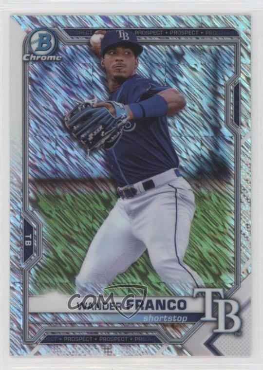 2021 Bowman Chrome Prospects Shimmer Refractor Wander Franco #BCP-240 9h3