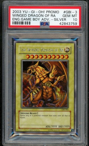 The Winged Dragon Of Ra GBI-003 English Secret Rare Promo Yugioh PSA 10 *759