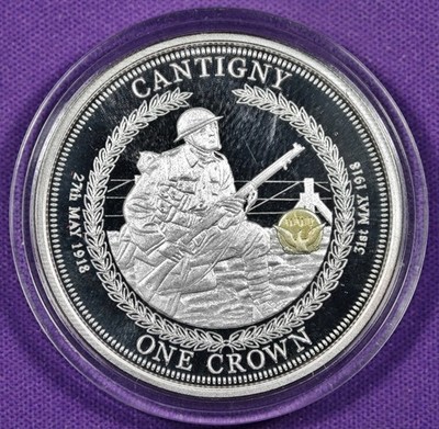 2017 Tristan Da Cunha One Crown. U.K. Crown Proof. Incapsulated