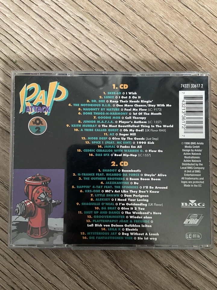 Rap Attack Vol 2 (CD, 2 Discs, 1996) von Various - Bild 2 von 2