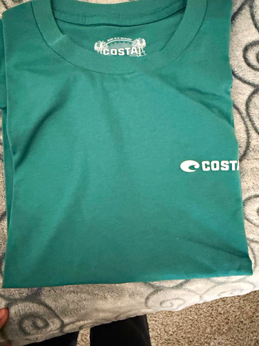Costa Del Mar Men’s Logo Graphic Green Crew Neck Short Sleeve T-Shirt XXL