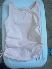 Old Navy Girl s Solid Pink Drawstring Tank To...