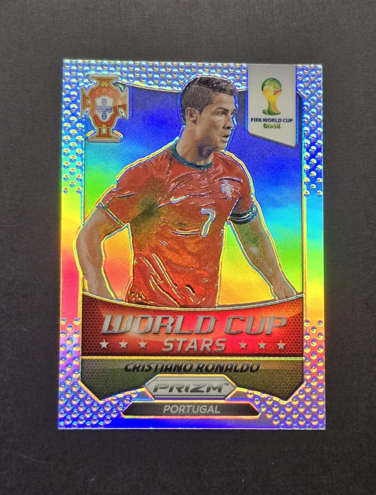 2014 Panini Prizm World Cup Stars Cristiano Ronaldo #28 Silver Prizm