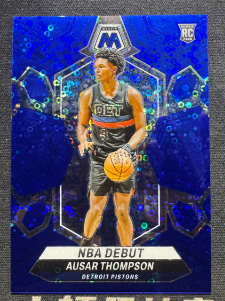 Ausar Thompson 2023-24 Panini Mosaic 83/85 Blue Disco NBA Debut RC #262