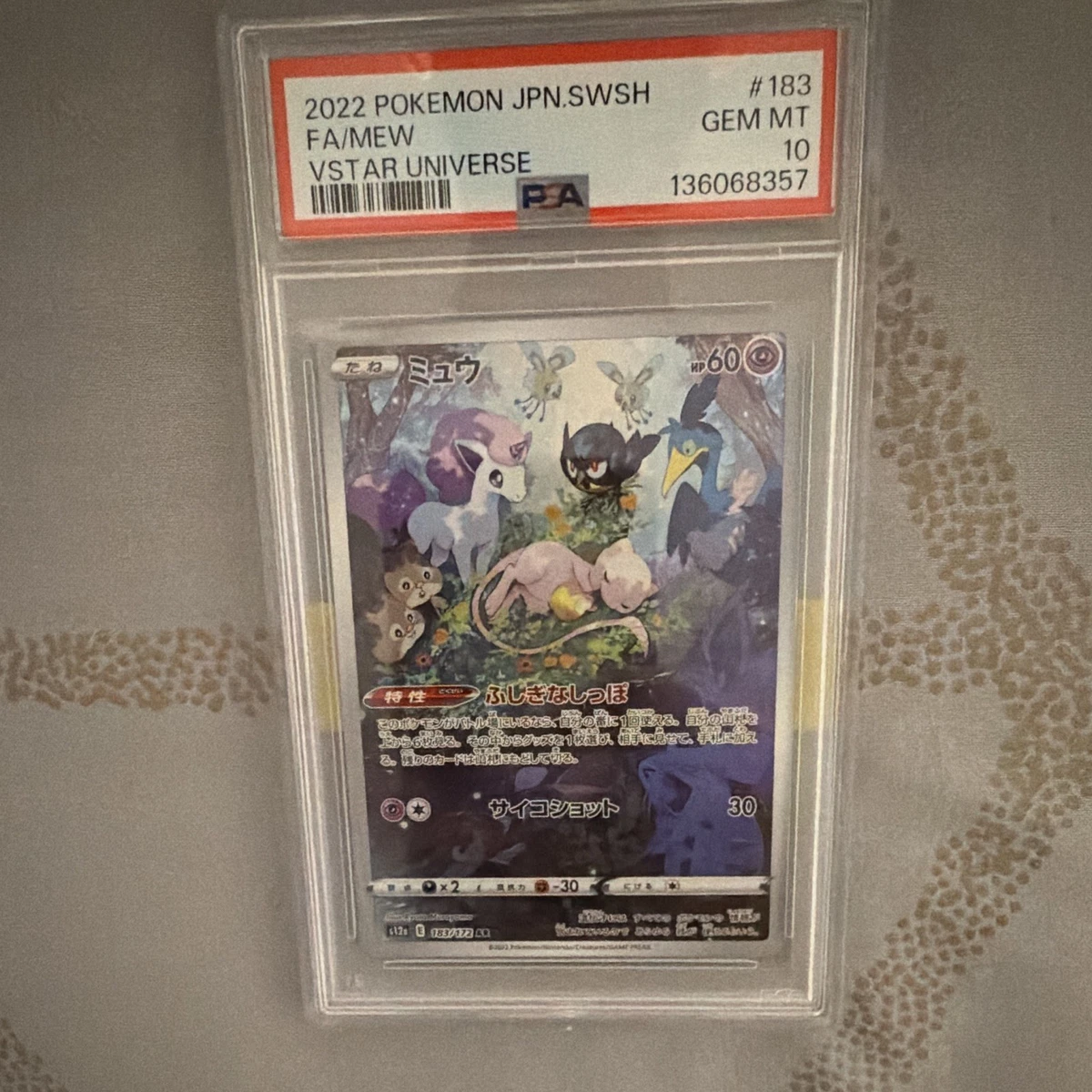 25+ Collectible Individual Grade 10 Mew Pokémon TCG Card Games in