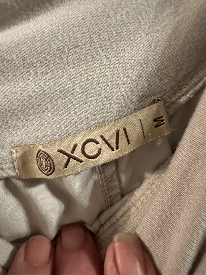 Falda midi Ottway cintura jersey plegable gris mediana XCVI para mujer Foto 3 de 4