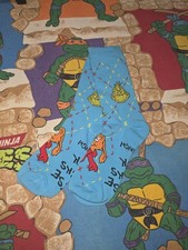 2025 McDonald  s Grinch Blue Collectible Socks Christmas Adult Happy Meal Opened