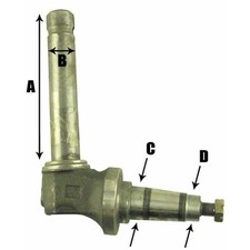 Spindle, 2wd, Lh Or Rh Fits Mccormick Replaces 3121270h91
