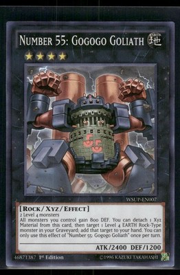 Number 55: Gogogo Goliath WSUP-EN007 Super Rare World Superstars Yu-Gi-Oh NM