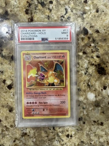 2016 POKEMON XY EVOLUTIONS #11 CHARIZARD-HOLO PSA 9