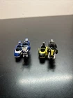 POWER RANGERS 1994 MMPR MICRO MACHINES BLUE Black RANGER MOTORCYCLES VINTAGE E10