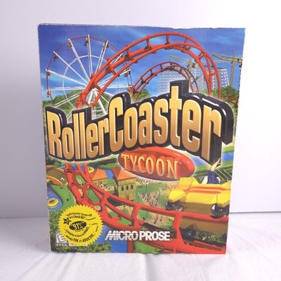 FIRST PRINT Roller Coaster Tycoon 1999 PC - SEALED Big Box - 91% Sticker - Read