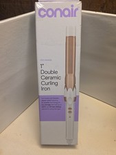 Conair Double Ceramic 1 Inch Curling Iron White/Rose Gold