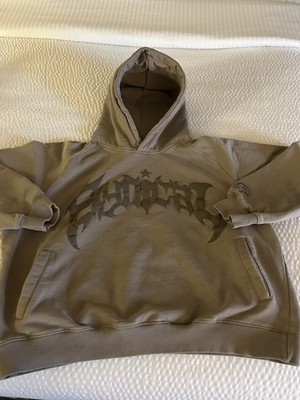 Synical Hoodie Brown Mens LG  Long sleeve With Pockets