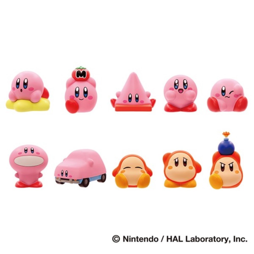 Kirby mascottes en vinyle souple, lot de 10 pièces pour chasser le stress du quotidien