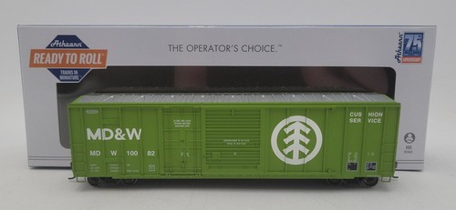Athearn 71016 HO MD&W 50' FMC Ex-Post Combo Puerta Boxcar #10082 LN/Caja | Condition: Used