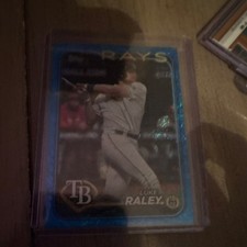 Topps 2024 Series 1 Blue Holofoil Luke Raley Tampa Bay Rays #181 /999