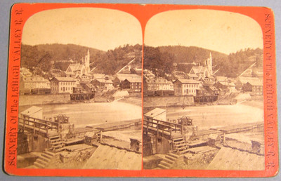 1878, Mauch Chunk from L. V. R.R. Station, Switchback Bazaar, Jim Thorpe, Pa.