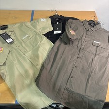 Three (3) Grunt Style Garage SS Button Down Mens Shirts Size Small American Flag