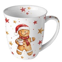 Tasse, Porzellantasse Cocoa AND Cookie 0,4L By Ambiente | Weihnachten