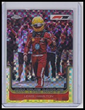 2025 Topps Chrome F1 #191 Lewis Hamilton Pink Checker Flag Refractor #/250