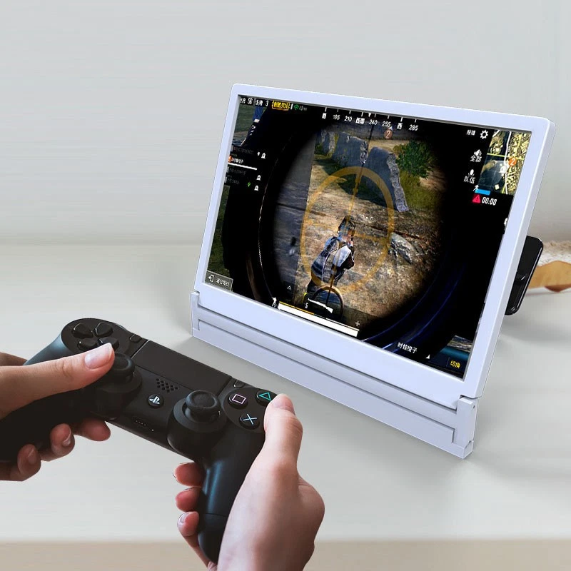 8pc 8" Smartphone Screen Magnifier 3D Video Mobile Phone Amplifier Stand Bracket - Image 2 of 4