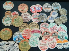 Lot Of 40  Milk Bottle Caps Dairy Farm all  New York  -  mixed