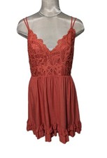 Heyson Orange Lace Dress Size Medium NWOT