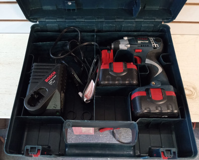 BOSCH IMPACTOR 14.4v 22614 Cordless Impact Driver. 2 Batteries, Charger, Case.