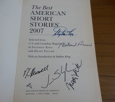 Best American Short Stories 2007 ed. by Stephen King SIGNED BY KING +4 trade pb