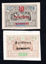 Colonies Françaises Cote des Somalis  n°30 nsg 31  Nx TB cote 48 euros !