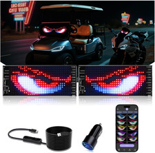 Multifunctional Bright 2PCS Devil Eyes Car Motorcycle/Golf Cart Windshield - 7In