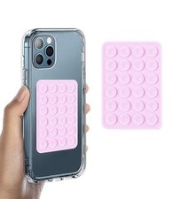 Light Pink Silicone Suction Phone Adhesive Mount Hand- Free Phone Mount