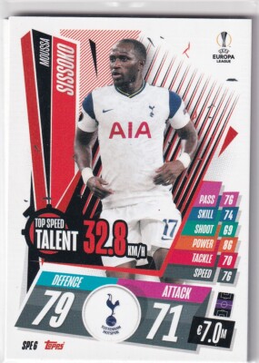 Topps Match Attax Champions League 20/21 Top Speed Talent SPE6 Moussa Sissoko