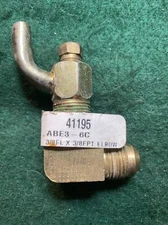 Specialized Brass Fitting Part 41195 ABE3-6C 3/8FL x 3/8FPT elbow