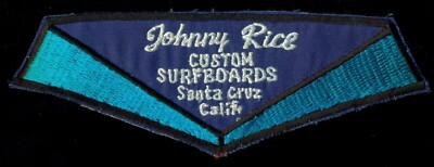 Johnny Rice Surfboards Santa Cruz California Surf Patch SF-1 | eBay ...